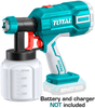 TOTAL - PISTOL DE VOPSIT - 800ML - LI-ION - 20V NU INCLUDE ACUMULATOR SI INCARCATOR 