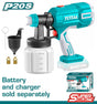 TOTAL - PISTOL DE VOPSIT - 800ML - LI-ION - 20V NU INCLUDE ACUMULATOR SI INCARCATOR 