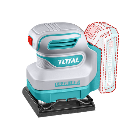 Scule electrice, Masina de slefuit TOTAL 20V cu talpa patrata, 110x100 mm, 1, atomico.ro