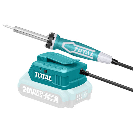 Pistoale aer cald/de lipit/de vopsit, Letcon de lipit TOTAL, 20V, 40W, nu include acumulator si incarcator, 1, atomico.ro