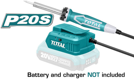 Pistoale aer cald/de lipit/de vopsit, Letcon de lipit TOTAL, 20V, 40W, nu include acumulator si incarcator, 2, atomico.ro