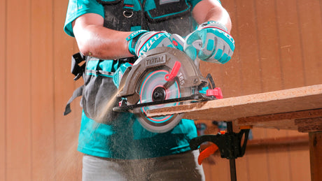 Scule electrice, Fierastrau circular TOTAL 185 mm, 42V, brushless, 4800 rpm + ruleta 5 m (INCLUDE ACUMULATOR, INCARCATOR), 7, atomico.ro