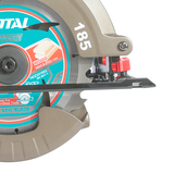 Fierastrau circular TOTAL 185 mm, 42V, brushless, 4800 rpm + ruleta 5 m (INCLUDE ACUMULATOR, INCARCATOR)