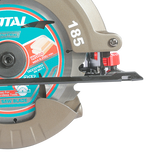 Fierastrau circular TOTAL 42V, 185 mm, brushless, cu 2 acumulatori 2.5Ah si incarcator