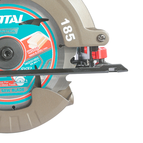 Fierastrau Electric, Fierastrau circular TOTAL 42V, 185 mm, brushless, cu 2 acumulatori 2.5Ah si incarcator, 3, atomico.ro
