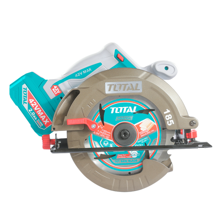 Fierastrau Electric, Fierastrau circular TOTAL 42V, 185 mm, brushless, cu 2 acumulatori 2.5Ah si incarcator, 5, atomico.ro