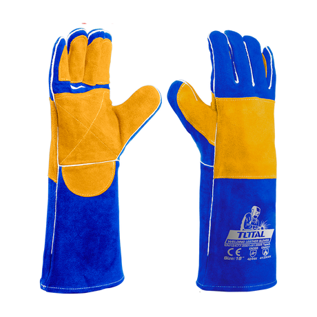 Unelte sezoniere, Manusi sudor TOTAL 16" – Piele groasa, rezistenta 350°C, cusaturi Kevlar, 1, atomico.ro