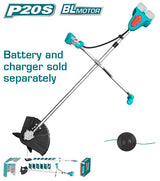 TOTAL - MOTOCOASA SI TRIMMER - LI-ION 40V NU INCLUDE ACUMULATOR SI INCARCATOR