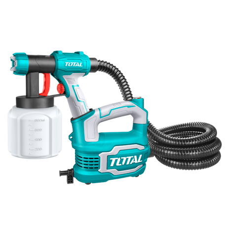 Pistoale aer cald/de lipit/de vopsit, Pistol electric vopsit TOTAL 550W, HVLP, debit 850 ml/min, rezervor 800 ml, 1, atomico.ro