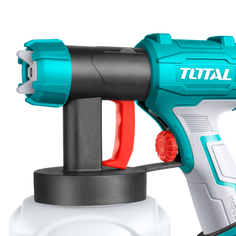 Pistoale aer cald/de lipit/de vopsit, Pistol electric vopsit TOTAL 550W, HVLP, debit 850 ml/min, rezervor 800 ml, 2, atomico.ro