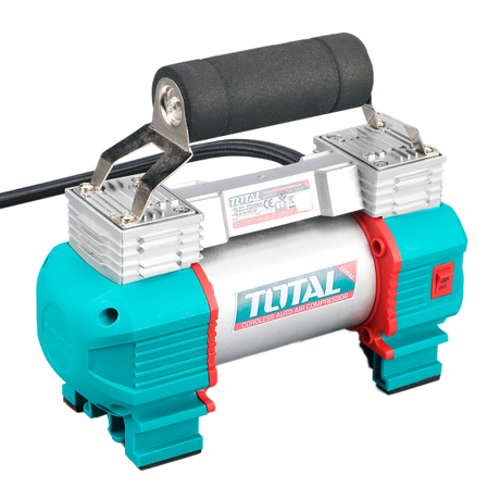 Compresoare si scule pneumatice, Compresor auto TOTAL 12V, 8 bar, 45 l/min, cilindru dublu, furtun 3 m, geanta inclusa, 1, atomico.ro