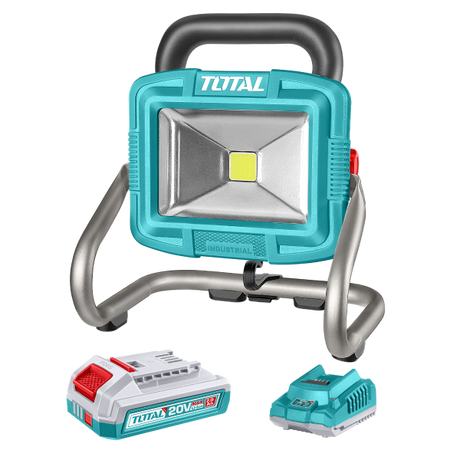 Toate produsele, Lampa de lucru LED TOTAL 20V, 1800 lumeni, 20W, cu acumulator si incarcator, 2, atomico.ro