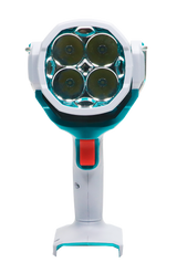 Lampa de lucru TOTAL 20V, 2000 lumeni, LED 22.5W, 3 moduri, cap rotativ 130°, fara acumulator