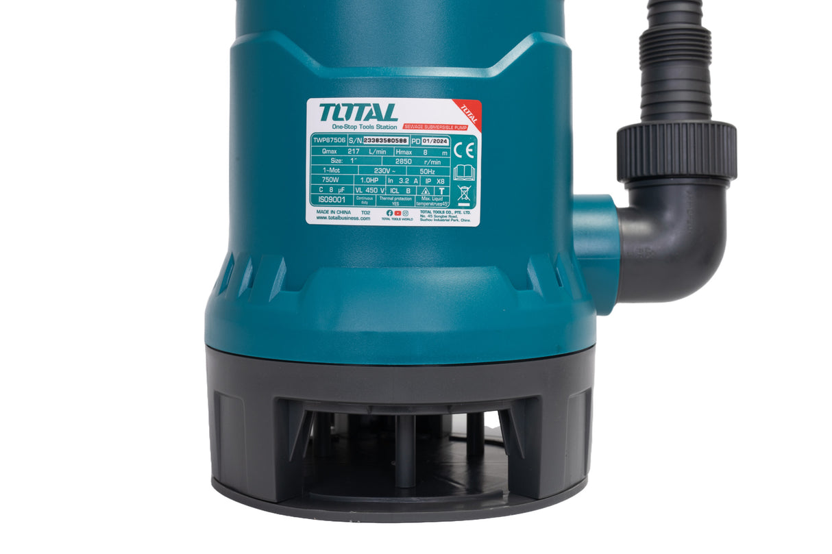 Pompa submersibila TOTAL - apa murdara  - 750W, 2, atomico.ro