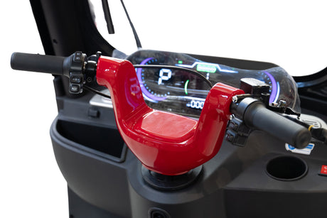 Blade, Triciclu electric pentru 2 persoane BLADE CAB X3, 1200W, 25 km/h, autonomie pana la 70 km, baterie 72V 20Ah, cu acoperis, Rosu/Negru, 4, atomico.ro