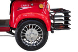 Triciclu electric pentru 2 persoane BLADE CAB X3, 1200W, 25 km/h, autonomie pana la 70 km, baterie 72V 20Ah, cu acoperis, Rosu/Negru