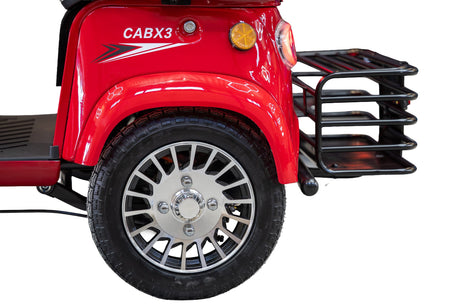 Blade, Triciclu electric pentru 2 persoane BLADE CAB X3, 1200W, 25 km/h, autonomie pana la 70 km, baterie 72V 20Ah, cu acoperis, Rosu/Negru, 5, atomico.ro