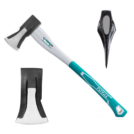 Scule si unelte de gradina TOTAL, Topor pentru despicat TOTAL cu coada din fibra de sticla - 2000g, 2, atomico.ro