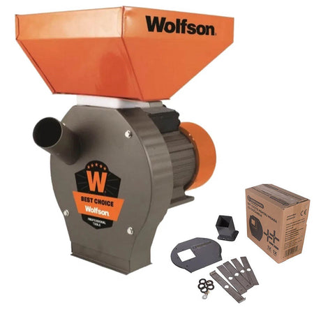 Oferta Zilei, Moara pentru cereale WOLFSON - 2in1, 2700W, 100 CUPRU, 200kg/h + accesoriu furaje, 3, atomico.ro