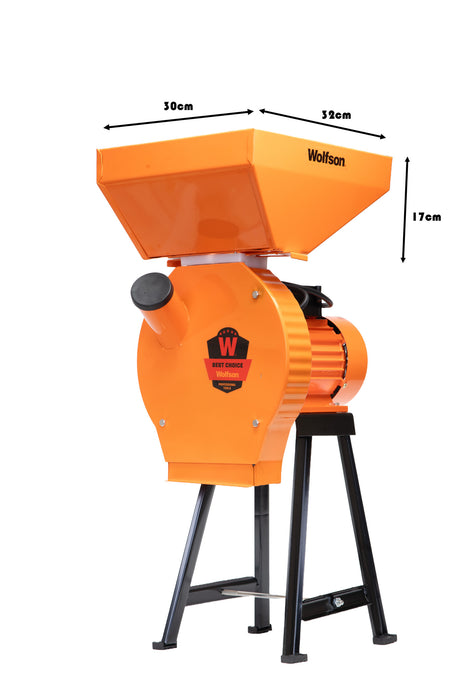 Magazin de bricolaj cu scule, utilaje, unelte si accesorii pentru casa, gradina si ferma - Atomico, Moara pentru cereale Wolfson cu suport metalic - 2in1, 2700W, 200kg/h, 2, atomico.ro