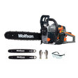 Promo  Drujba pe benzina WOLFSON STX-580, 3.1CP, 52CC, 2 lame + 2 lanturi 