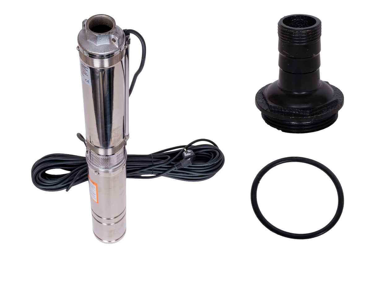 Pompa submersibila apa curata 1100W, WOLFSON PM-1500-8, 8 turbine, cablu 25m, 6600L/h, inaltime max pompare 58m, diametru 100mm, motor capsulat, 1, atomico.ro