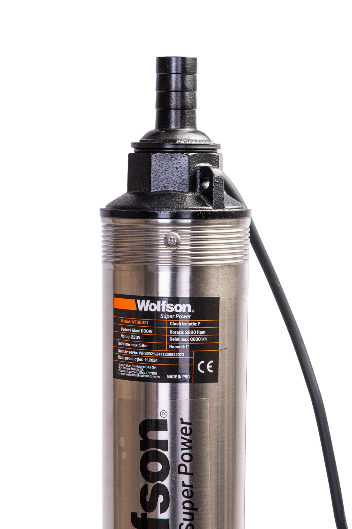 BORI Pompa submersibila apa curata Wolfson 1100W D-3 - 20 turbine
