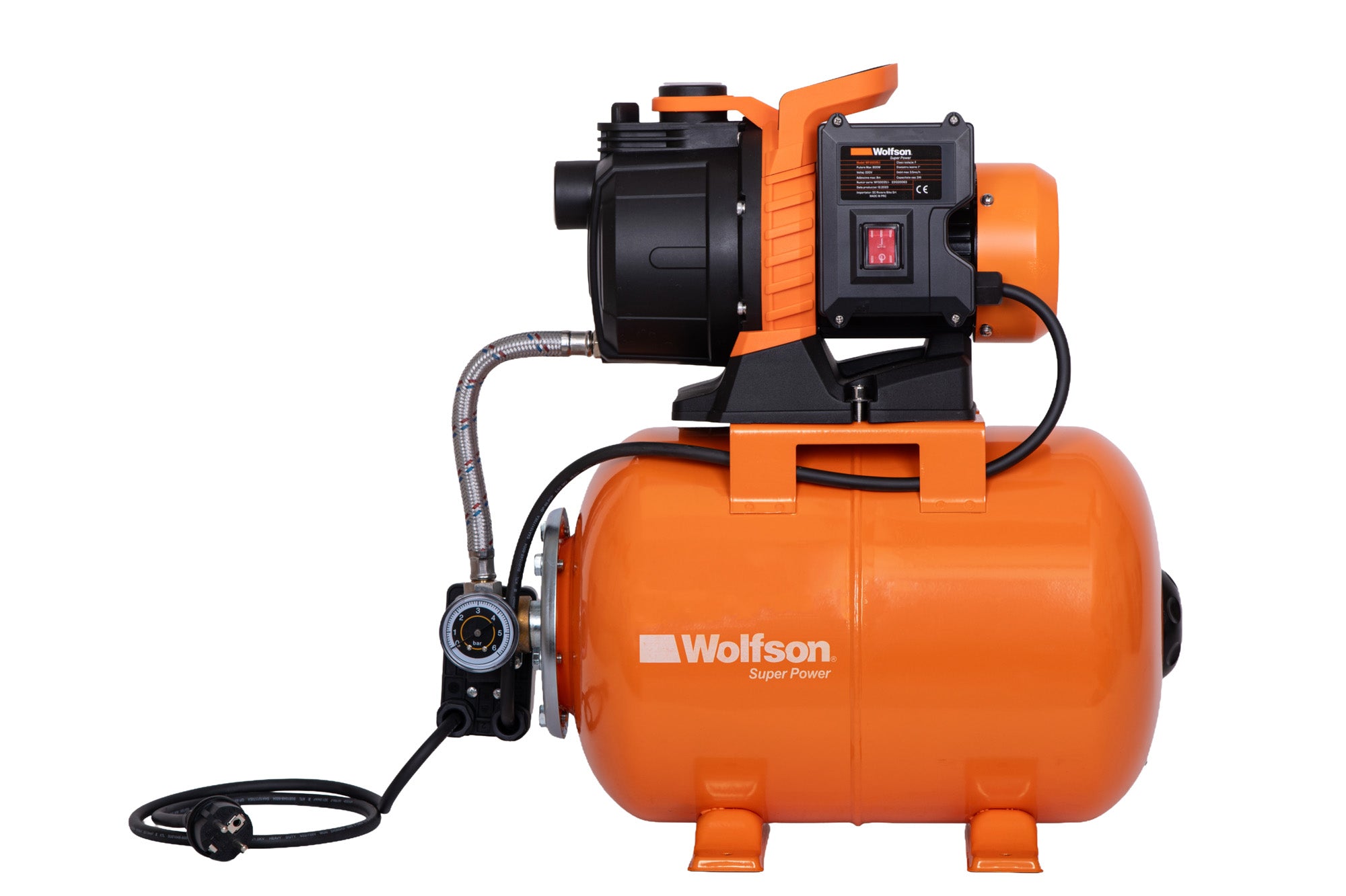 Hidrofor Wolfson - cap PLASTIC, 24L - 800W-3C - Resigilat – Atomico