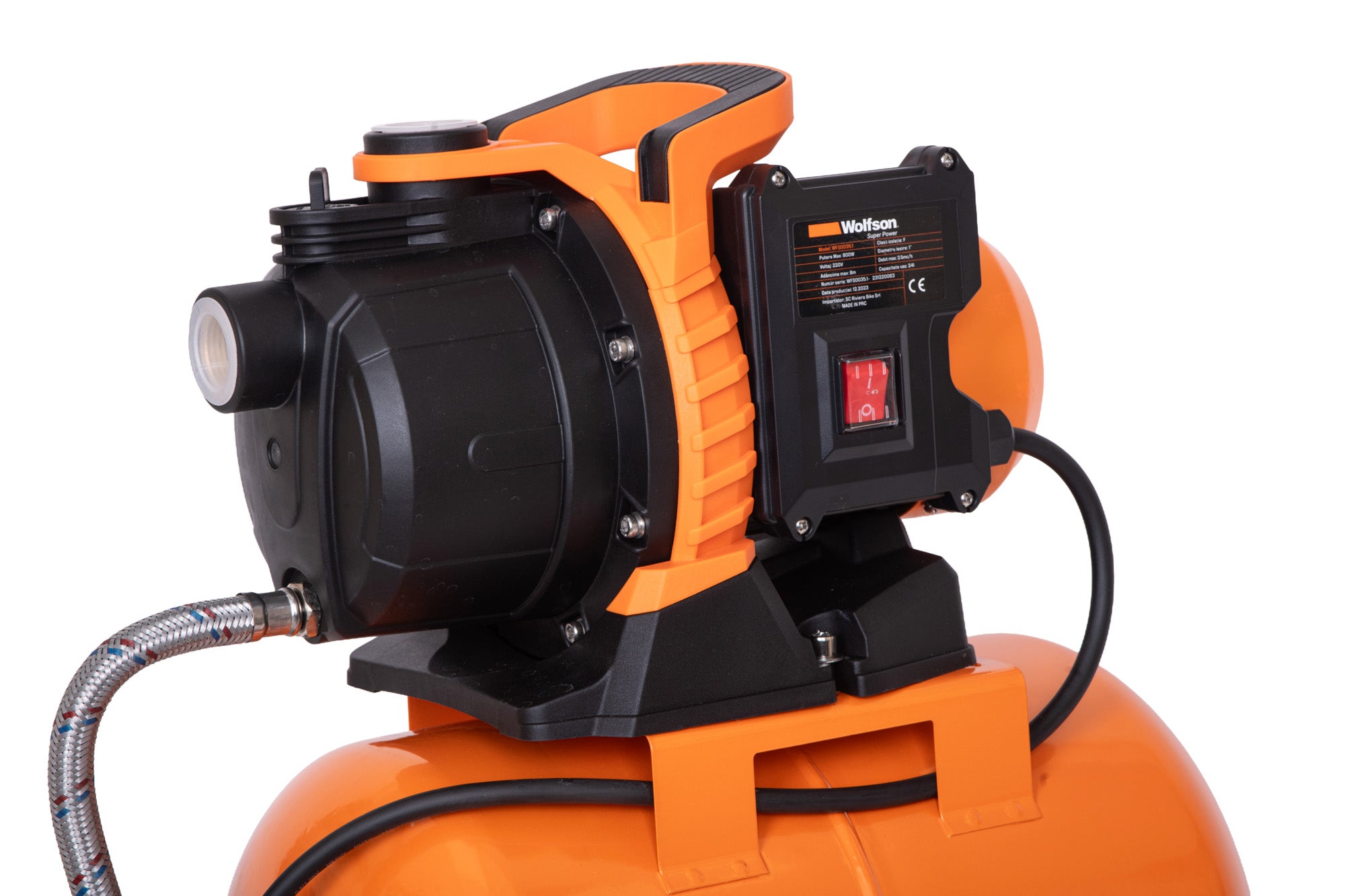 Hidrofor Wolfson - cap PLASTIC, 24L - 800W-3C - Resigilat – Atomico
