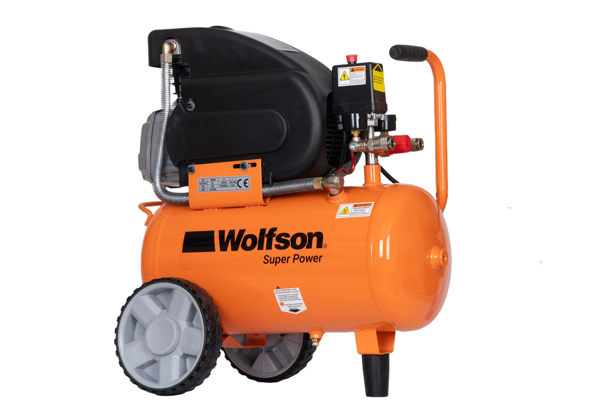 Compresor de aer pe ulei Wolfson 24L, 8 bar – Atomico