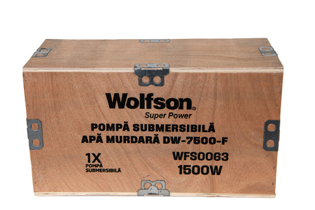 Pompe Submersibile Apa Murdara, Pompa submersibila apa murdara Wolfson DW-7500-F, 1500W, debit maxim 10000 l/h, 5, atomico.ro