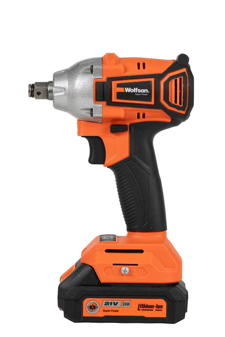 Pistoale de impact, Masina de insurubat cu impact si acumulator Wolfson - 21V, 2 Ah, 2 acumulatori, 2, atomico.ro