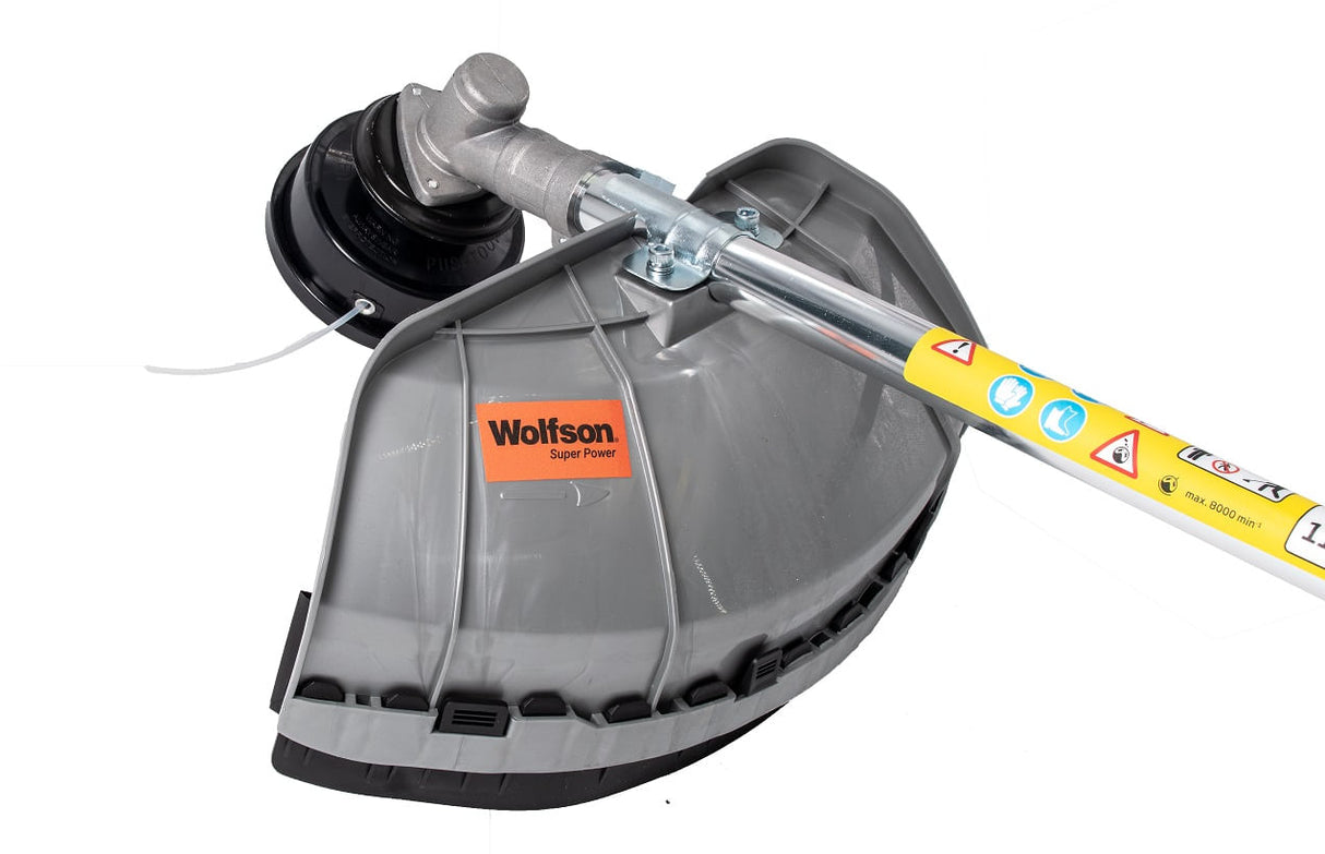 Motocoasa profesionala WOLFSON cu pornire electrica, 8 CP, 52cc, 10 accesorii, ham profesional, 2, atomico.ro