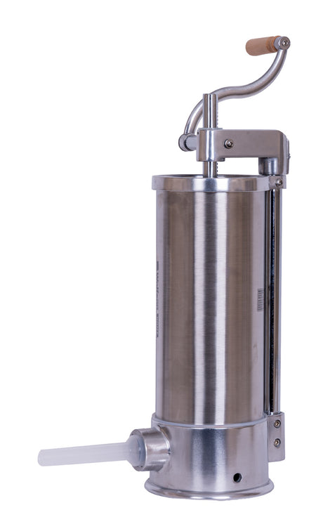 Electrocasnice mici, Masina manuala de umplut carnati Wolfson Home K2070SV 6 kg, corp inox si aluminiu, 6 palnii, actionare cu cremaliera, montaj vertical, 1, atomico.ro