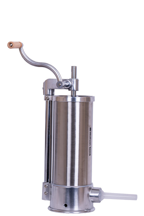 Electrocasnice mici, Masina manuala de umplut carnati Wolfson Home K2070SV 6 kg, corp inox si aluminiu, 6 palnii, actionare cu cremaliera, montaj vertical, 2, atomico.ro