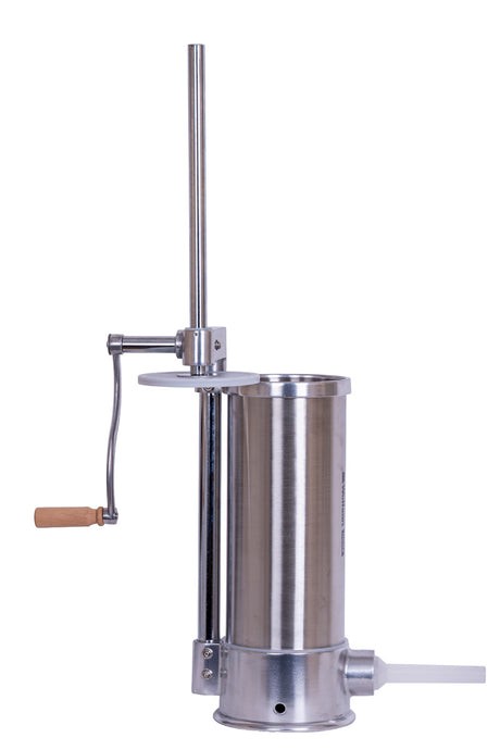Electrocasnice mici, Masina manuala de umplut carnati Wolfson Home K2070SV 6 kg, corp inox si aluminiu, 6 palnii, actionare cu cremaliera, montaj vertical, 3, atomico.ro