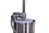 Masina manuala de umplut carnati Wolfson Home K2070SV 6 kg, corp inox si aluminiu, 6 palnii, actionare cu cremaliera, montaj vertical
