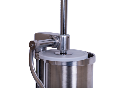 Masini de facut carnati, Masina manuala de umplut carnati Wolfson Home K2070SV 6 kg, corp inox si aluminiu, 6 palnii, actionare cu cremaliera, montaj vertical, 4, atomico.ro
