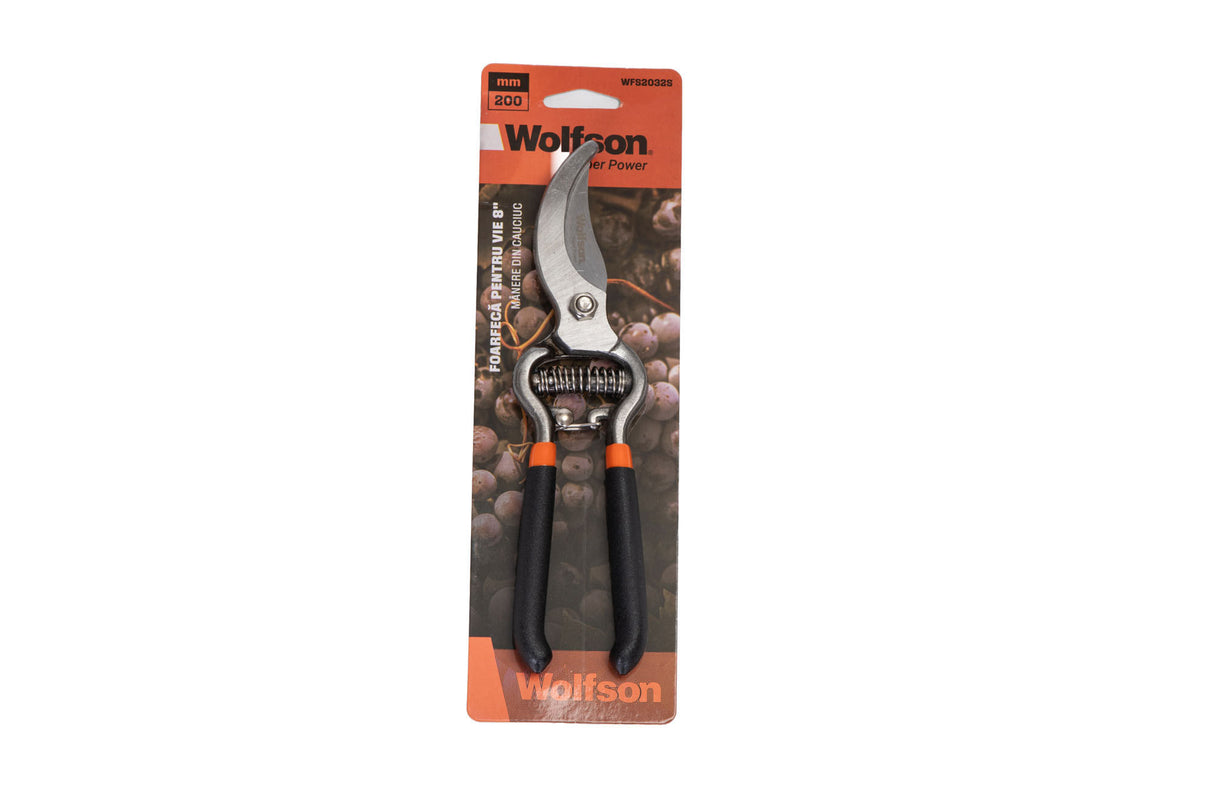 Foarfeca de vie Wolfson 8 cu manere din cauciuc, 5, atomico.ro