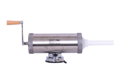 Electrocasnice mici, Masina manuala de umplut carnati Wolfson Home K2005S, 3 kg, corp inox, cu ventuza, 5 palnii, montaj orizontal, 3, atomico.ro