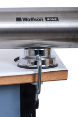 Masina manuala de umplut carnati Wolfson Home K2005S, 3 kg, corp inox, cu ventuza, 5 palnii, montaj orizontal