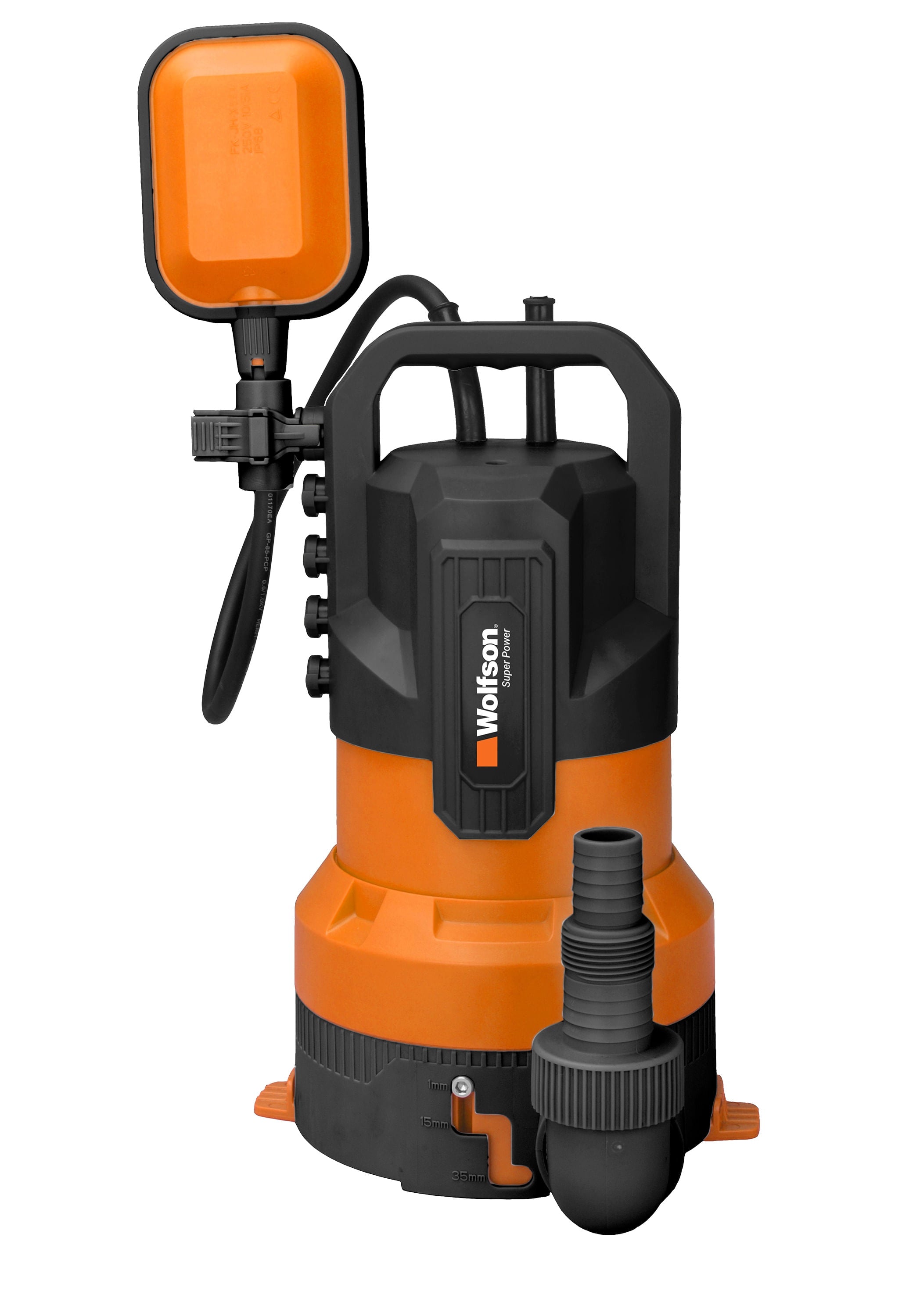 Pompa de apa murdara Wolfson din plastic, 3 IN 1 - 850W, 20000 l/h