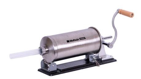 Electrocasnice mici, Masina manuala de umplut carnati Wolfson Home K2006PA, 3 kg, corp inox, 5 palnii, actionare cu cremaliera, montaj orizontal, 2, atomico.ro