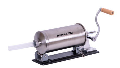 Masini de facut carnati, Masina manuala de umplut carnati Wolfson Home K2006PA, 3 kg, corp inox, 5 palnii, actionare cu cremaliera, montaj orizontal, 3, atomico.ro