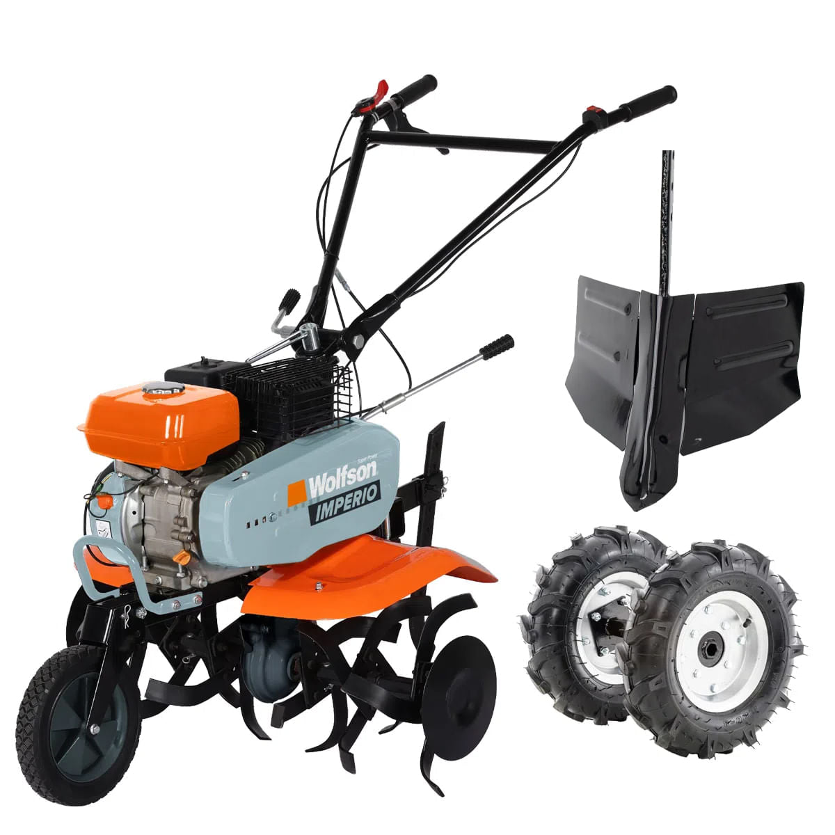 Motosapa pe benzina Wolfson Imperio, 7CP, 212cc, latime de lucru 80cm, cu roti de transport + rarita, 1, atomico.ro