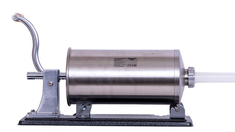 Electrocasnice mici, Masina manuala de umplut carnati Wolfson Home K2010PA 6 kg, corp inox si aluminiu, 5 palnii, actionare cu cremaliera, montaj orizontal, 2, atomico.ro