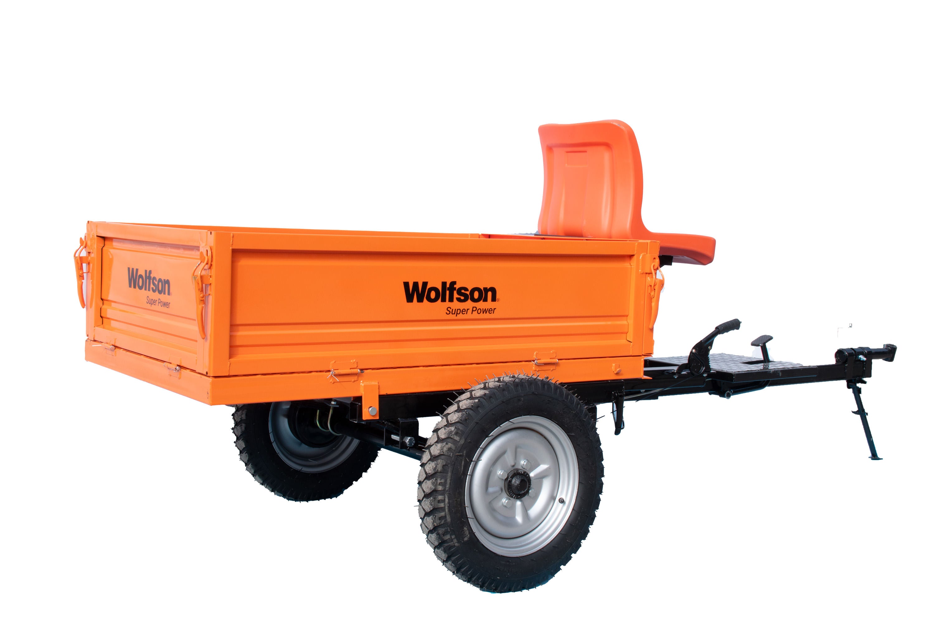 1681 ロキ TVA Ver. Remorca motocultor Wolfson, capacitate 500Kg, cuva basculabila