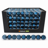 WOLFSON - SET GLOBURI DE CRACIUN, ALBASTRU MIDNIGHT, Ø6CM, PLASTIC, SET 9 BUCATI