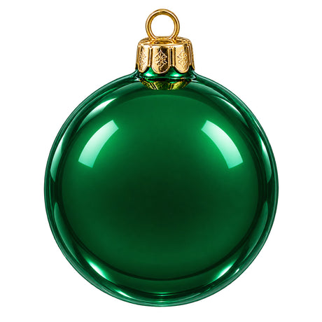 Brazi și ornamente de Crăciun, WOLFSON - SET GLOBURI DE CRACIUN, VERDE INTENS, Ø8CM, PLASTIC, SET 5 BUCATI, 1, atomico.ro