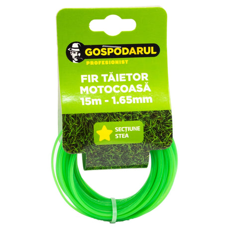Accesorii si consumabile motocoase si masini de tuns iarba, Fir taietor 15m - 1.65mm sectiune stea mc, atomico.ro